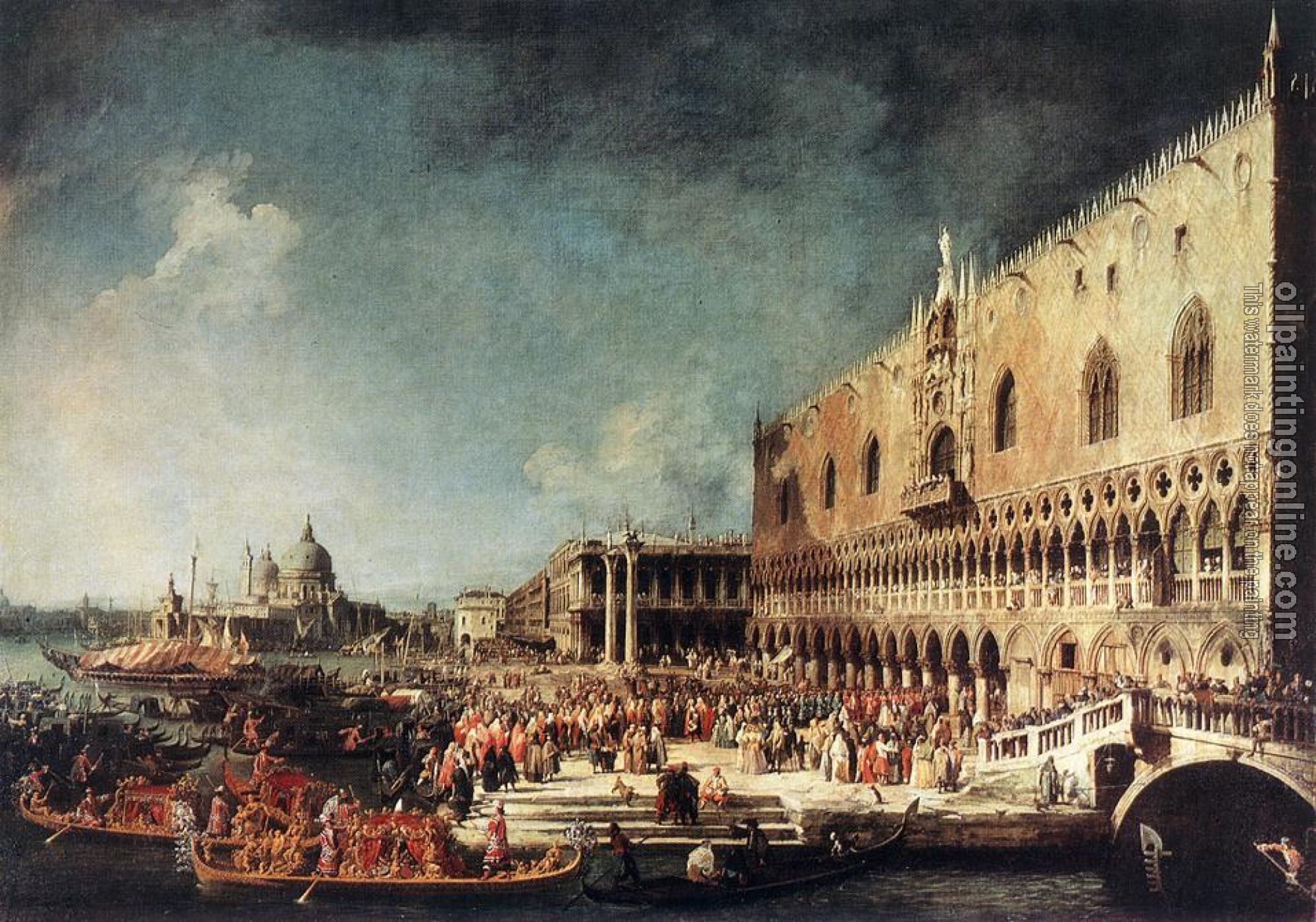 Canaletto - Arrival of the French Ambassador in Venice